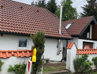 Schornsteinmontage in Illmensee