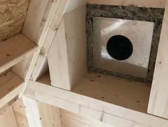 Schornstein mit Windkat in Sigmaringen